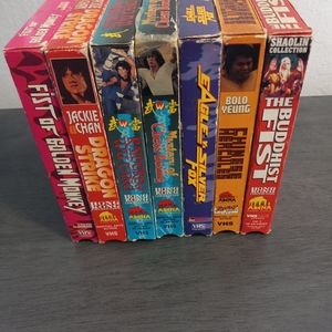 7 Classic Martial Arts Vhs Lot Wu-tang Collection/Shaolin Collection and Others